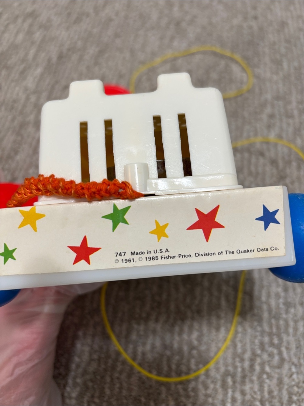 1985 Retro Fisher-Price Pull-Along Rotary Chatter Phone - Picture 4 of 4